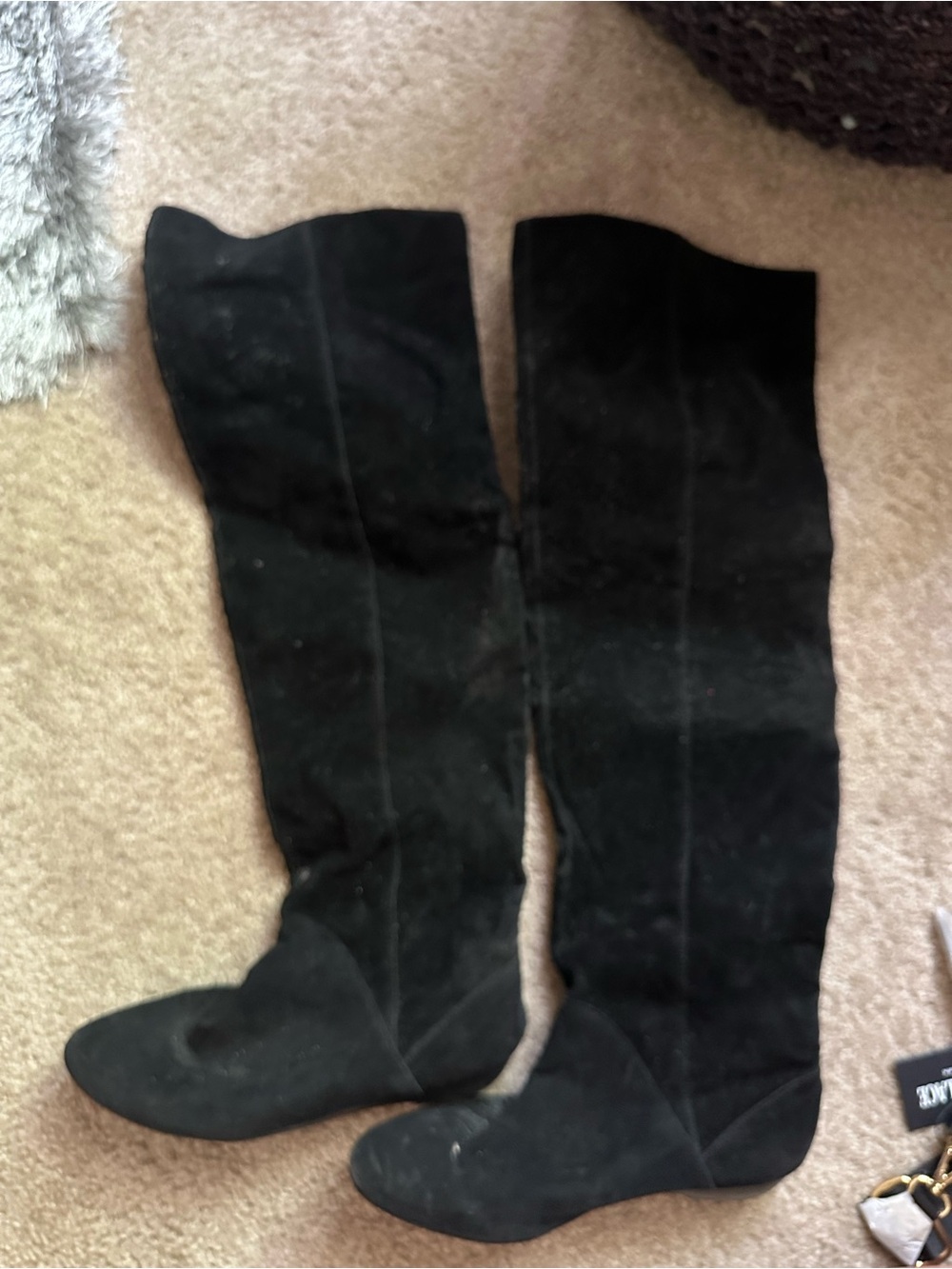 Target Black Over-the-Knee Suede Boots size 11